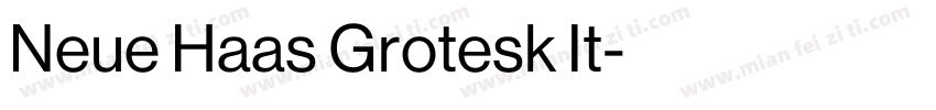 Neue Haas Grotesk It字体转换